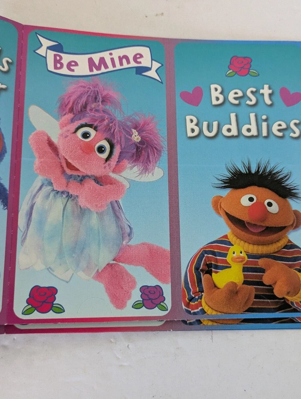 Sesame Street Valentines Cards Open Box 24 Cards 35 Stickers 2010 Vintage